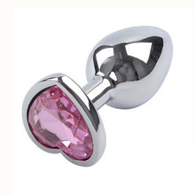 Load image into Gallery viewer, Stainless Steel Crystal Anal Toys Butt Plug Stainless Steel Anal Plug Sex Toys for Women Adult Sex Products Plug Anal Prostate