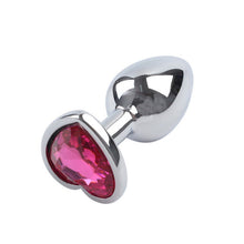 Load image into Gallery viewer, Stainless Steel Crystal Anal Toys Butt Plug Stainless Steel Anal Plug Sex Toys for Women Adult Sex Products Plug Anal Prostate