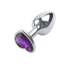Load image into Gallery viewer, Stainless Steel Crystal Anal Toys Butt Plug Stainless Steel Anal Plug Sex Toys for Women Adult Sex Products Plug Anal Prostate