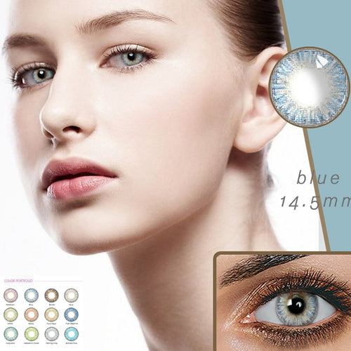 Beautiful Pupil Color Contact Lenses Monthly Throw Female Path 14mm Cute Multicolor Party Gift Cartoon Girl Decoration Cosplay